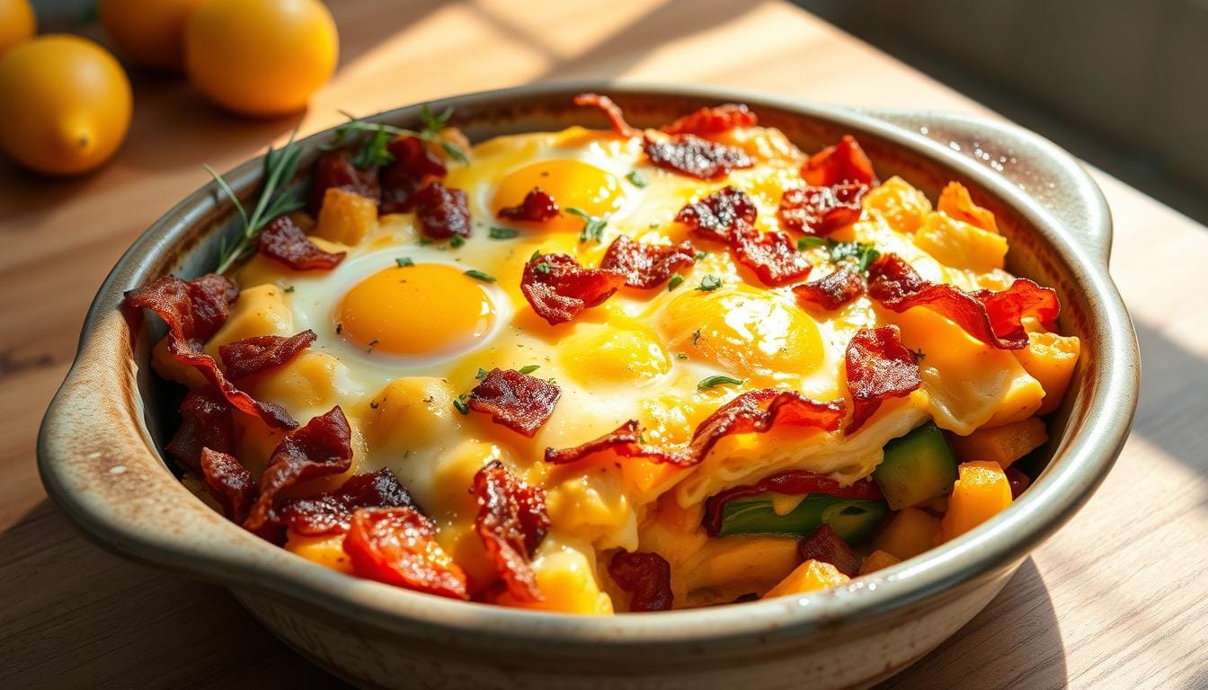 breakfast casserole with bacon