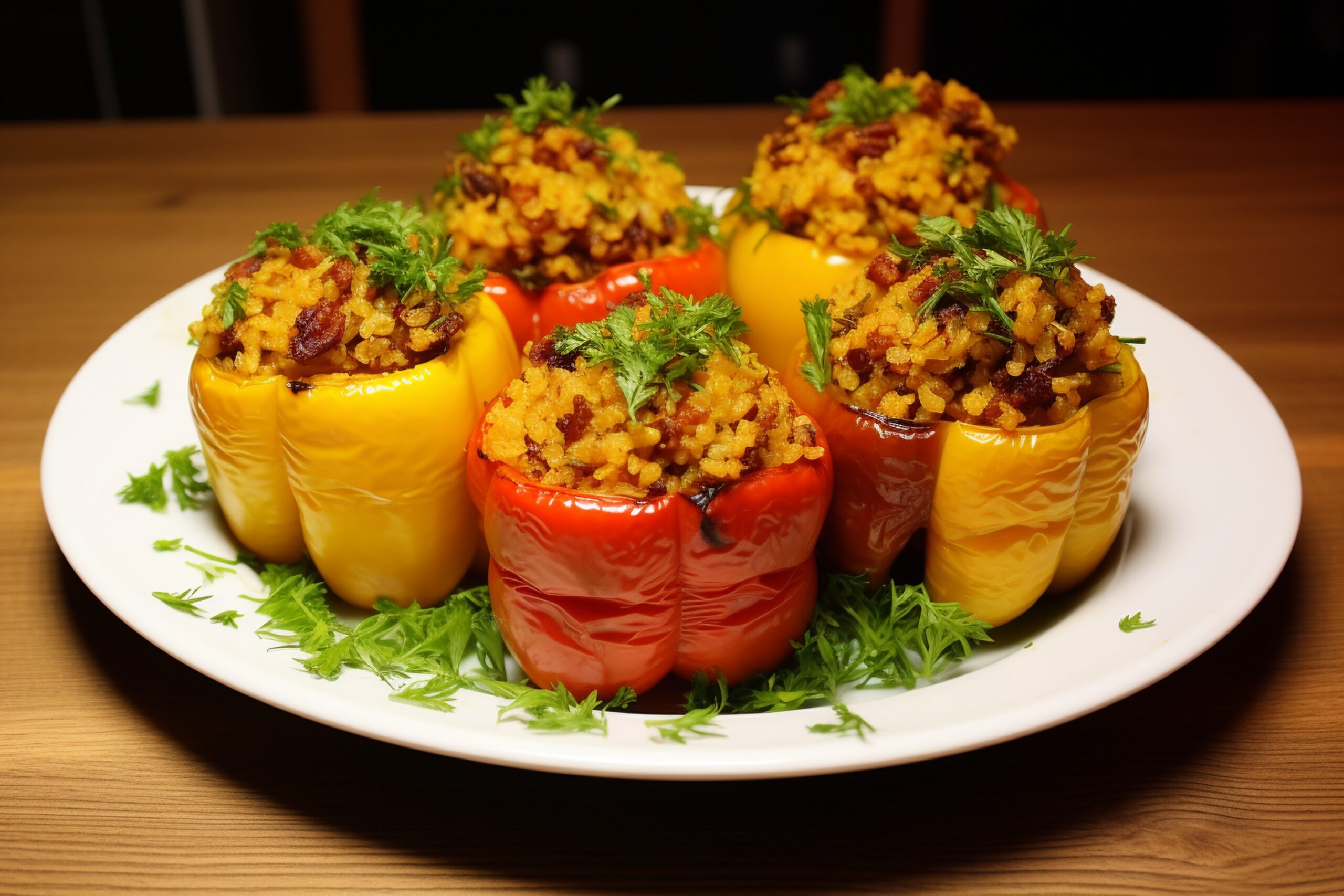 Stuffed Bell Peppers Without Rice