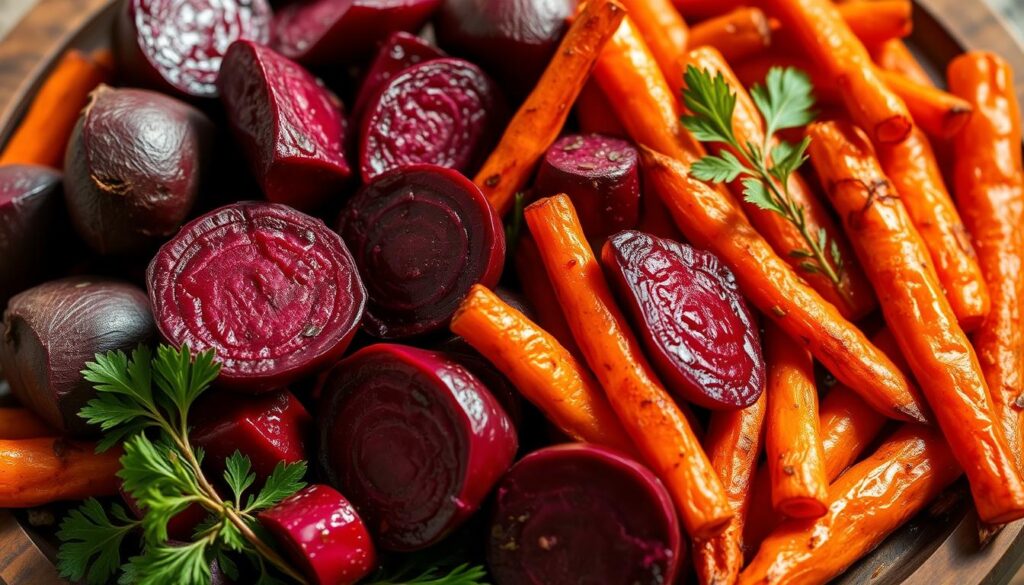 roasted beets and carrots roasted beets and carrots