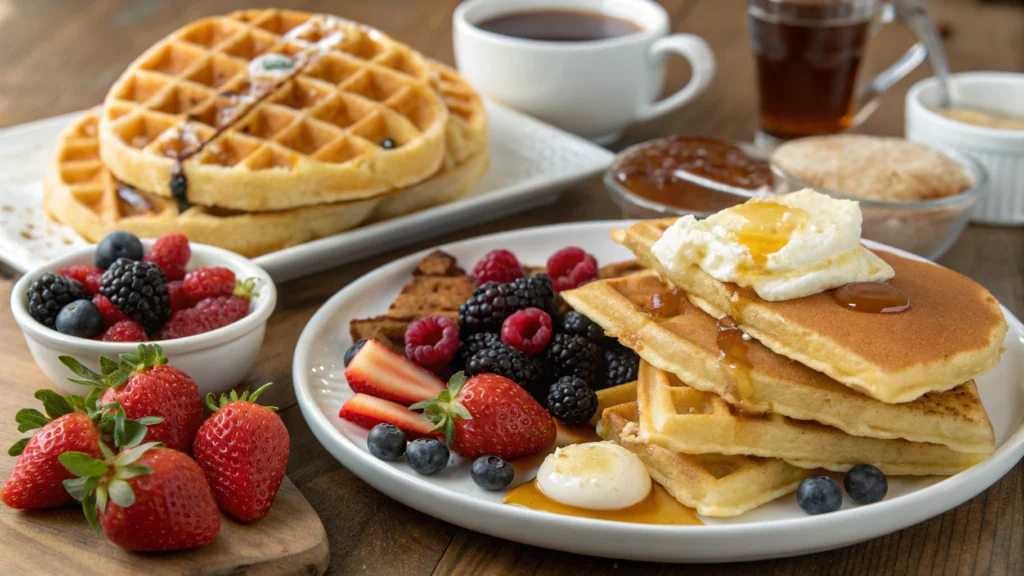 Breakfast for Lunch: Waffles, Pancakes, and More