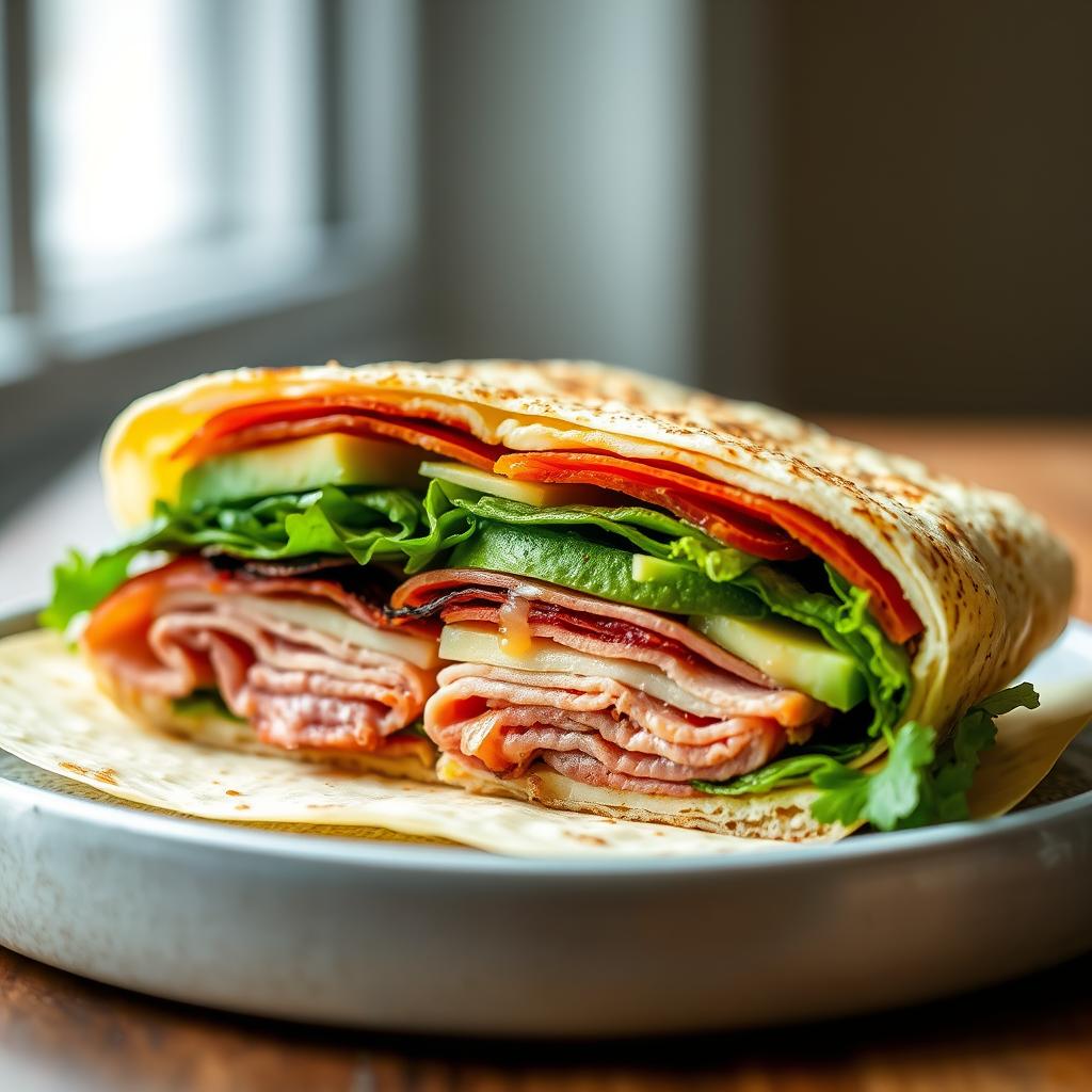 Keto sandwich using cheese wraps instead of bread Keto sandwich using cheese wraps instead of bread