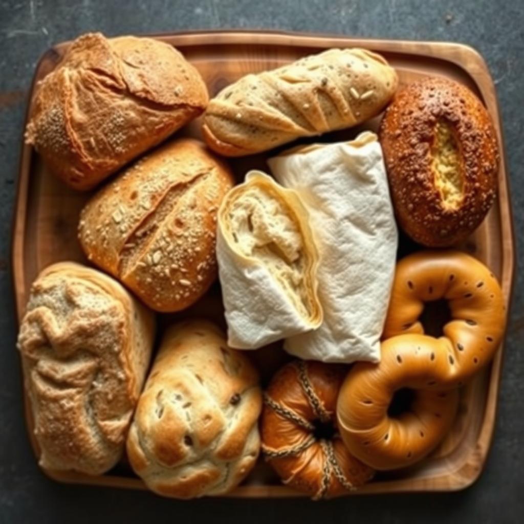 Various types of bread for lunch sandwich ideas Various types of bread for lunch sandwich ideas