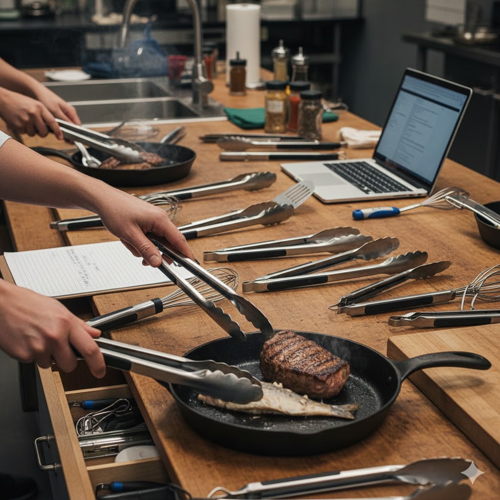 chef kitchen tongs